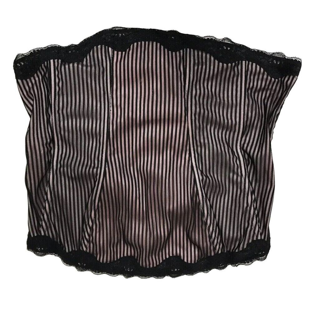 Cacique Corset Womens 14 16 Black Pink
